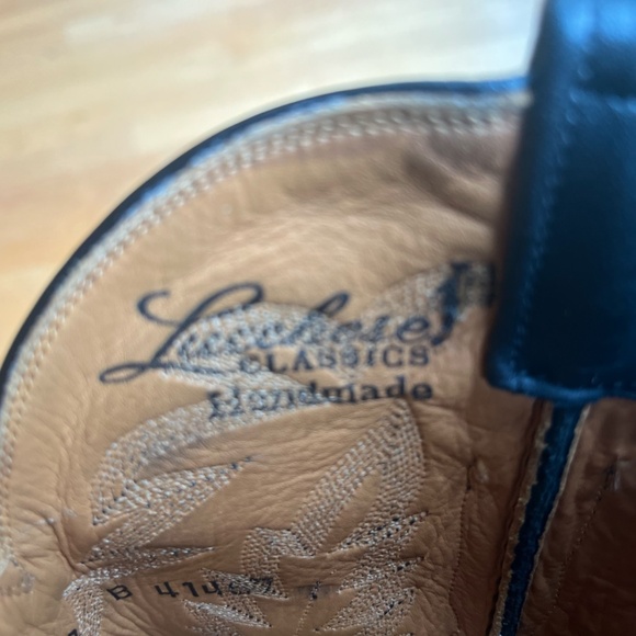 Lucchese Handmade Classics black (goat or calfskin glove) cowboy boots - Picture 7 of 9